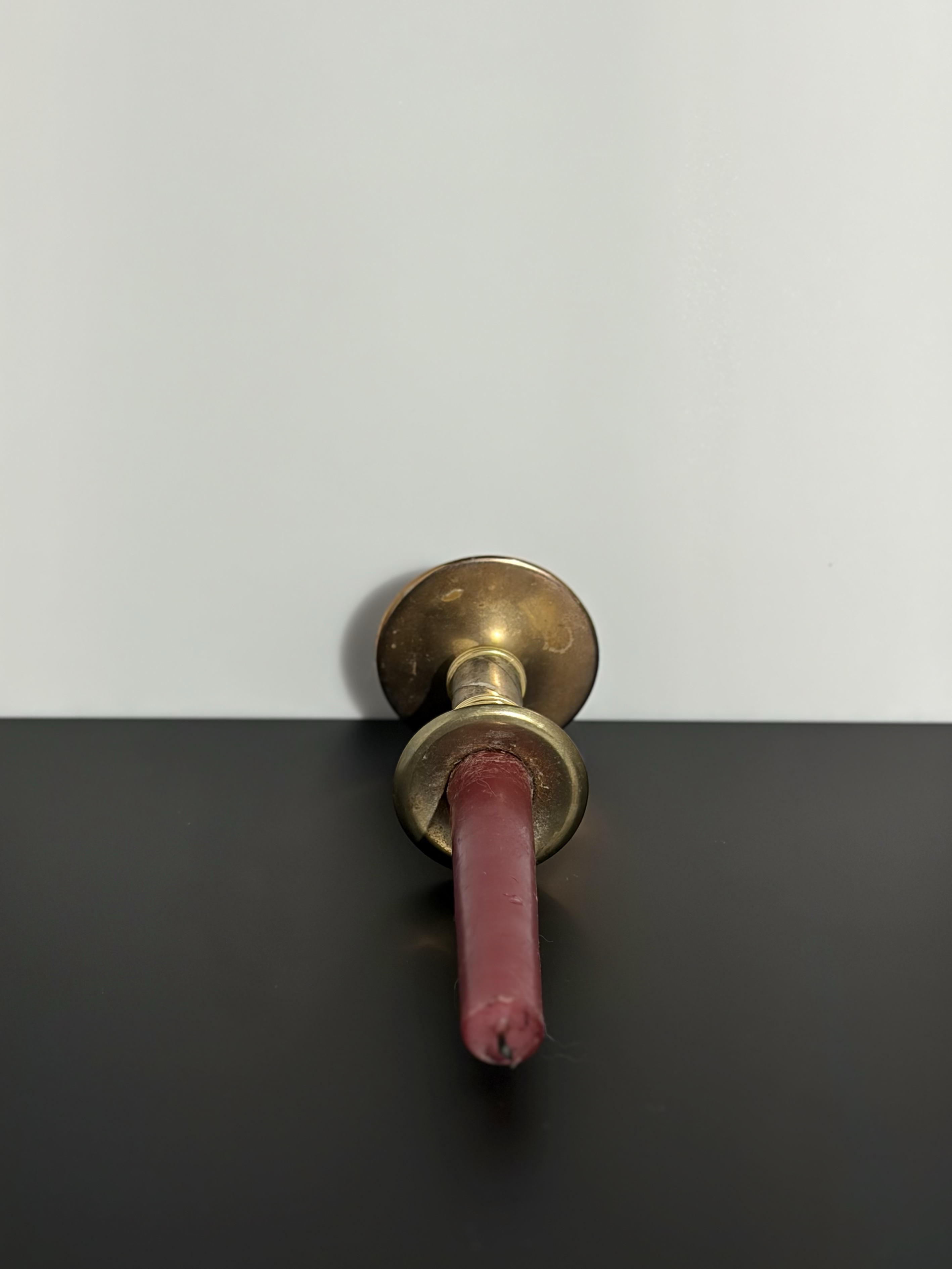 Top view of a candle.